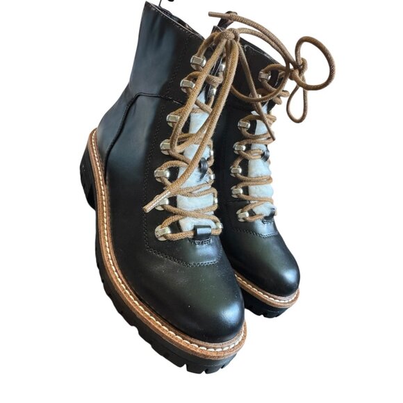 Women's Black Ankle Lace-Up Boots Sz 5 NWT - Picture 7 of 10